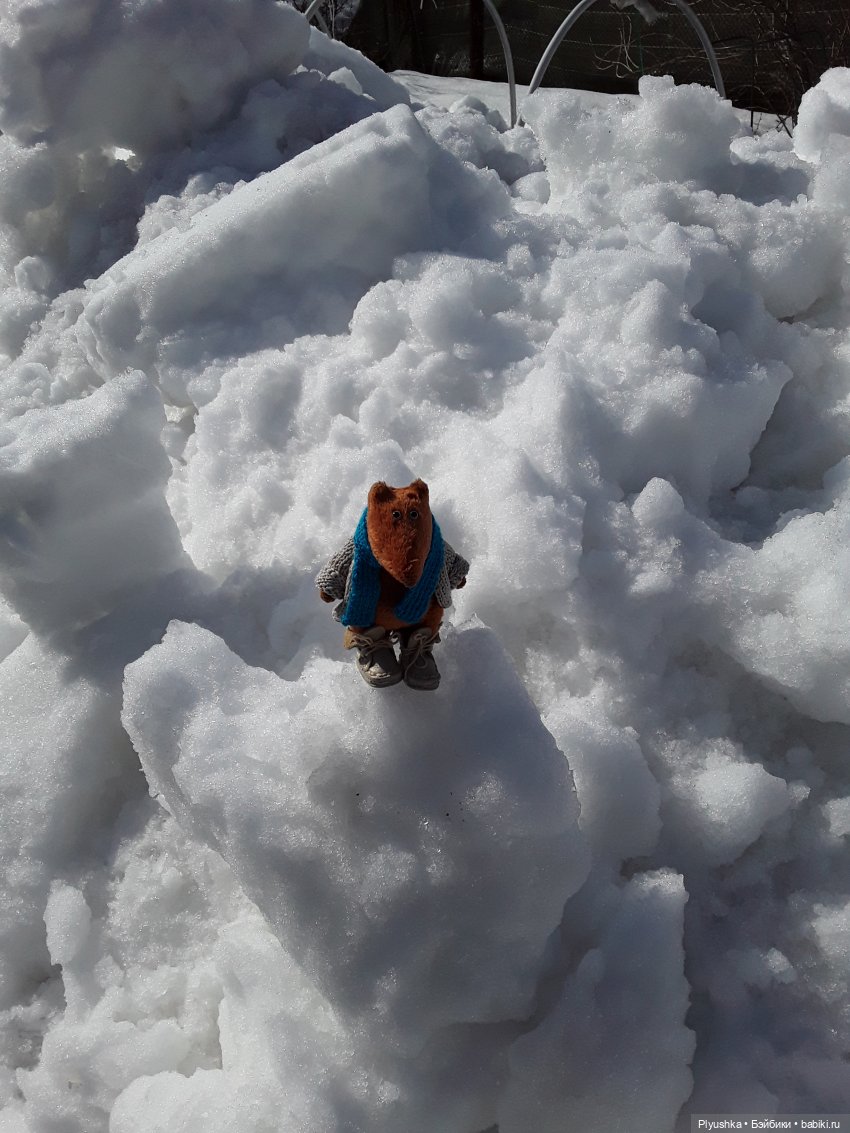 Весна на даче — Домашние фото авторских игрушек: Тедди (фото 8)