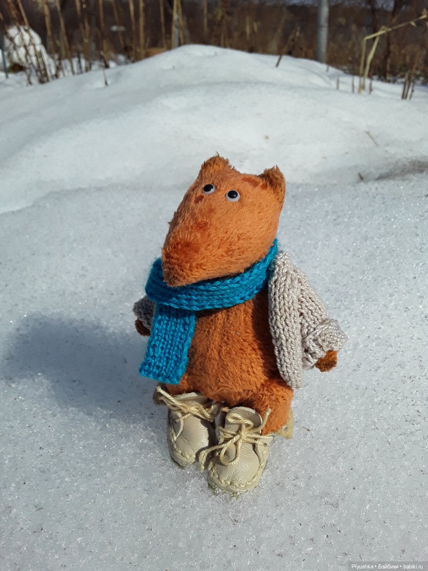 Весна на даче — Домашние фото авторских игрушек: Тедди