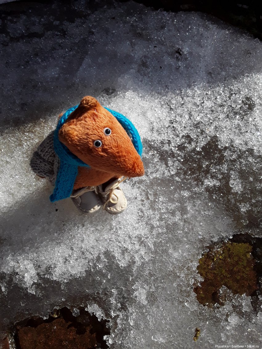 Весна на даче — Домашние фото авторских игрушек: Тедди