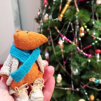 Лис Люк на выставке винтажных ёлочных игрушек. Продолжение