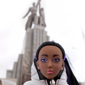 Зимняя прогулка Мириам & Рабочий и колхозница