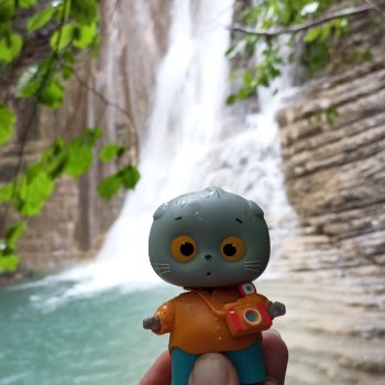 Крошка Басик - путешественник. Пшадские водопады