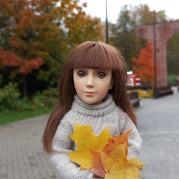 Камелия в осеннем парке 🍁🍂🍁