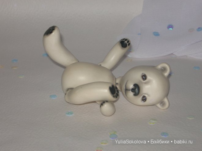 Медвежонок Мафка, шарнирная кукла Юлии Соколовой (фото 6)