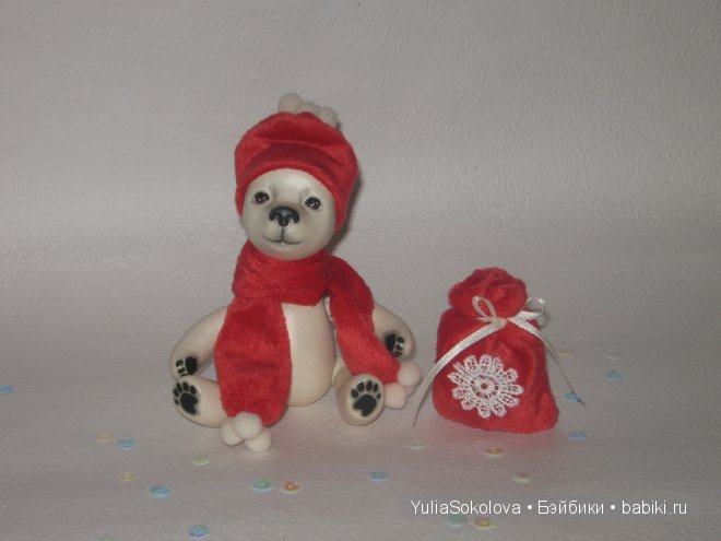 Медвежонок Мафка, шарнирная кукла Юлии Соколовой