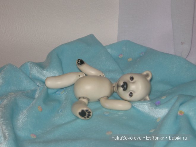 Медвежонок Мафка, шарнирная кукла Юлии Соколовой (фото 5)