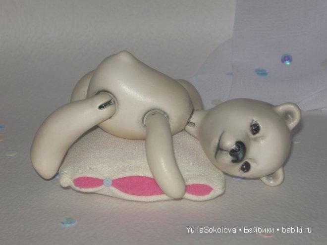 Медвежонок Мафка, шарнирная кукла Юлии Соколовой (фото 7)