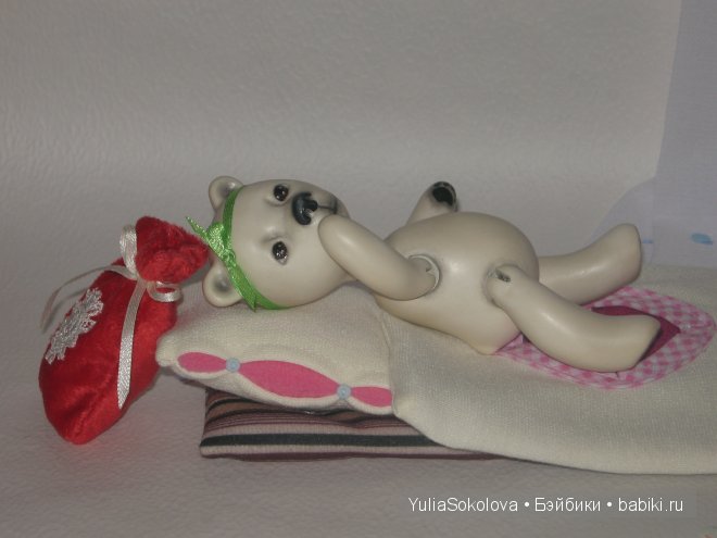 Медвежонок Мафка, шарнирная кукла Юлии Соколовой (фото 9)