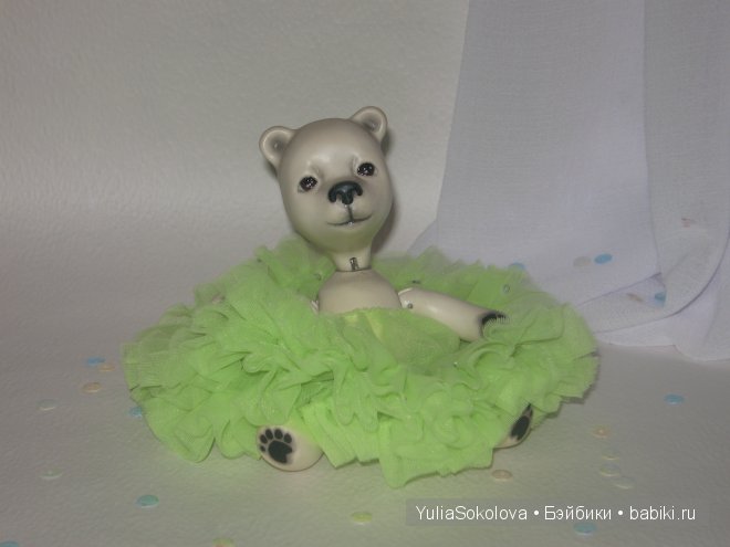 Медвежонок Мафка, шарнирная кукла Юлии Соколовой