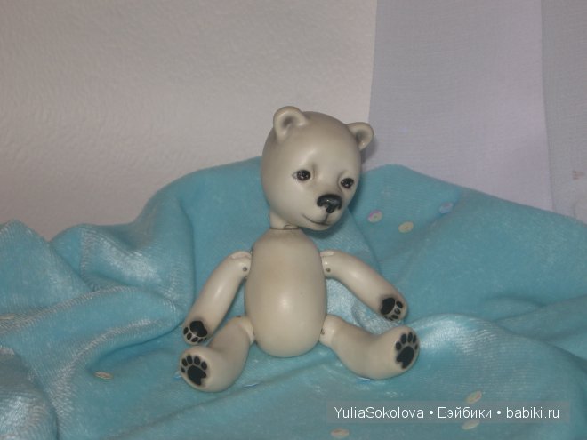 Медвежонок Мафка, шарнирная кукла Юлии Соколовой (фото 4)