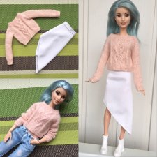 Одежда для кукол - Джемпер и юбка для Барби купить в Шопике | Москва ...