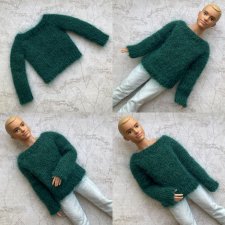 Темно-изумрудный джемпер для Кена