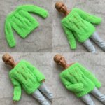 Неоново-салатовый джемпер для Кена