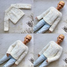 Бледно-желтый джемпер для Кена