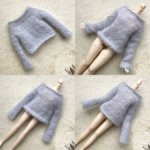 Светло-серая кофточка для Блайз и Барби