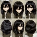 Черный парик LeekeWorld размера 9-10
