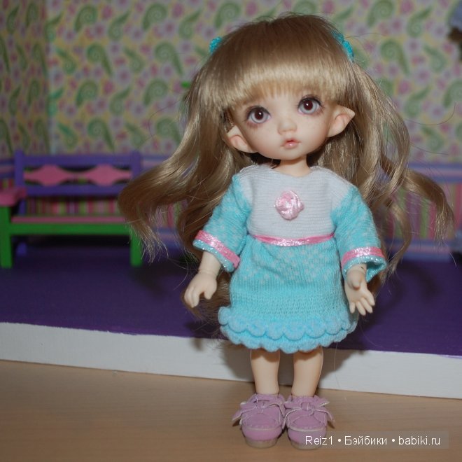 Моё первое маленькое платье для куклы | Бэйбики Моё первое маленькое платье для куклы