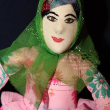 Текстильная кукла грузинка