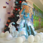 Снегурочка в сияющем платье