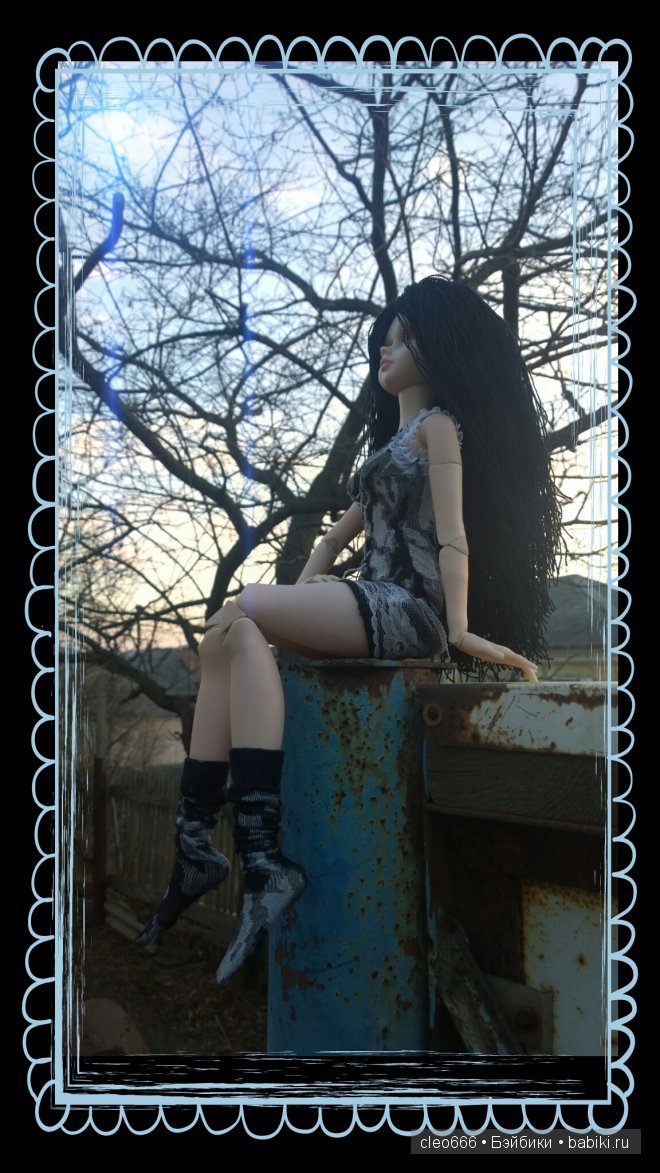 Новое платье для Стеффи (звезда подиума) или провожаем осений закат