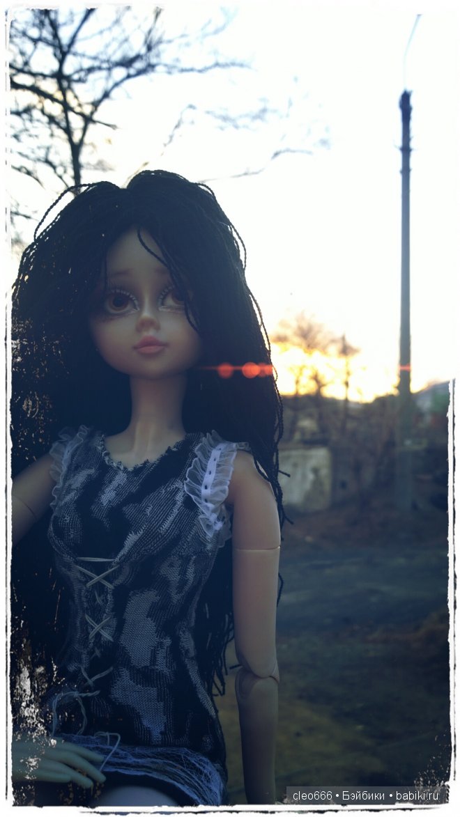 Новое платье для Стеффи (звезда подиума) или провожаем осений закат