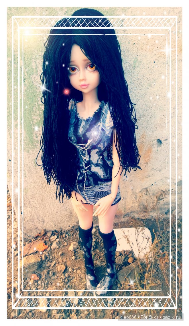 Новое платье для Стеффи (звезда подиума) или провожаем осений закат