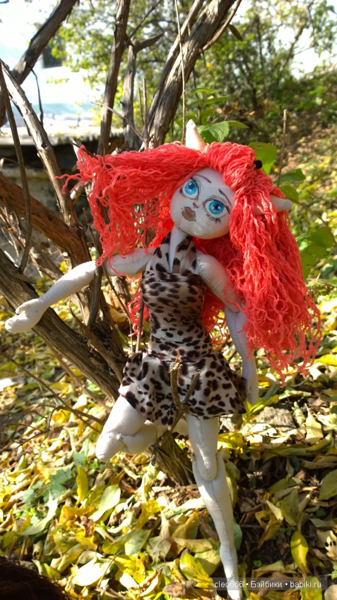 Мои первые текстильные куклы (фото 8)