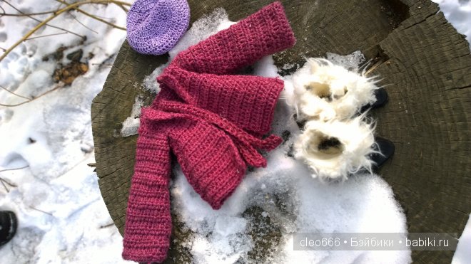 Мои первые зимние вещички своими руками