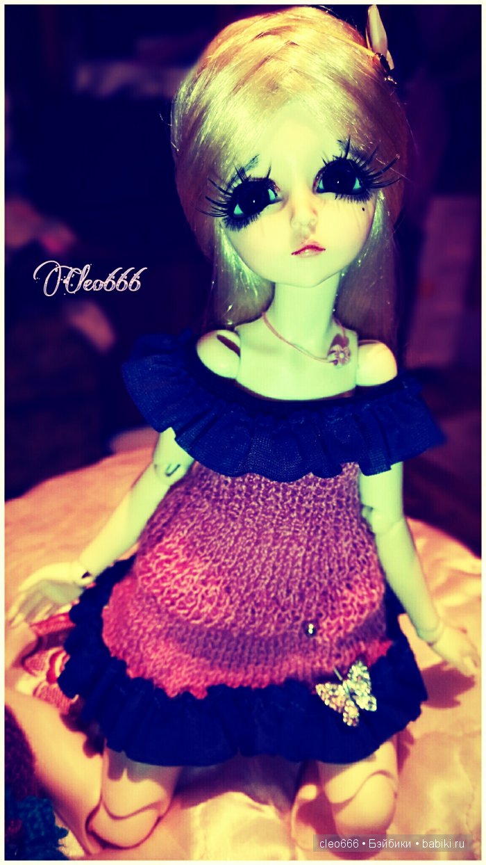 Вязаное платье для феечки Микаэлы (фото 10)