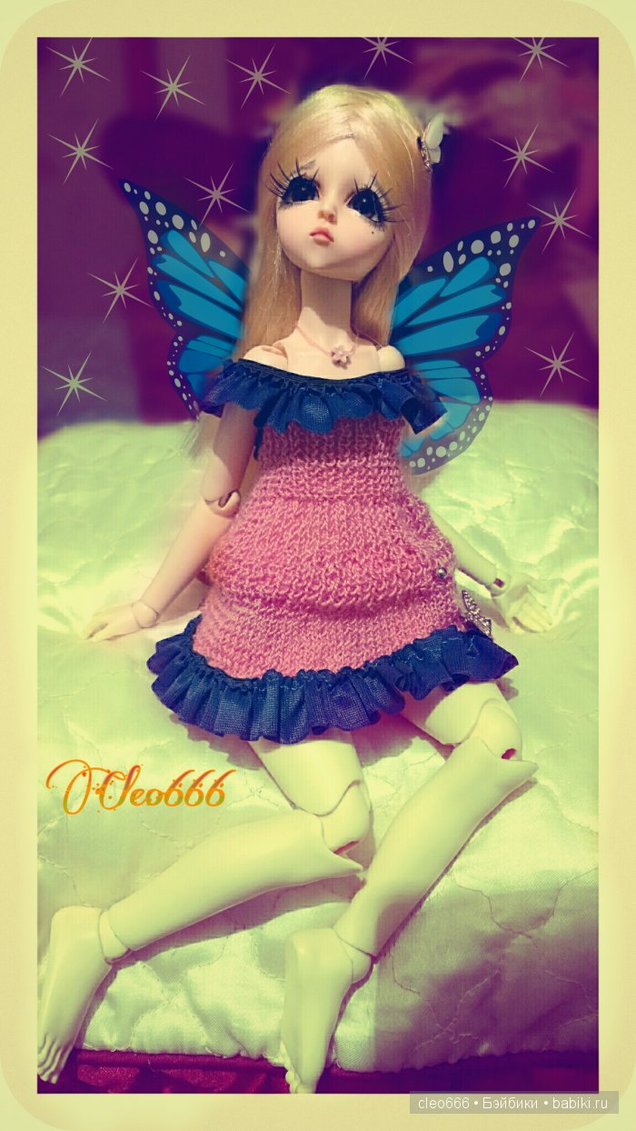 Вязаное платье для феечки Микаэлы (фото 6)