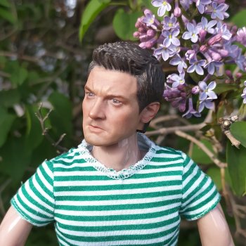 Шелл. Вести с Изнанки. Пора цветения. Портретная экшен кукла актера  Джереми Реннера