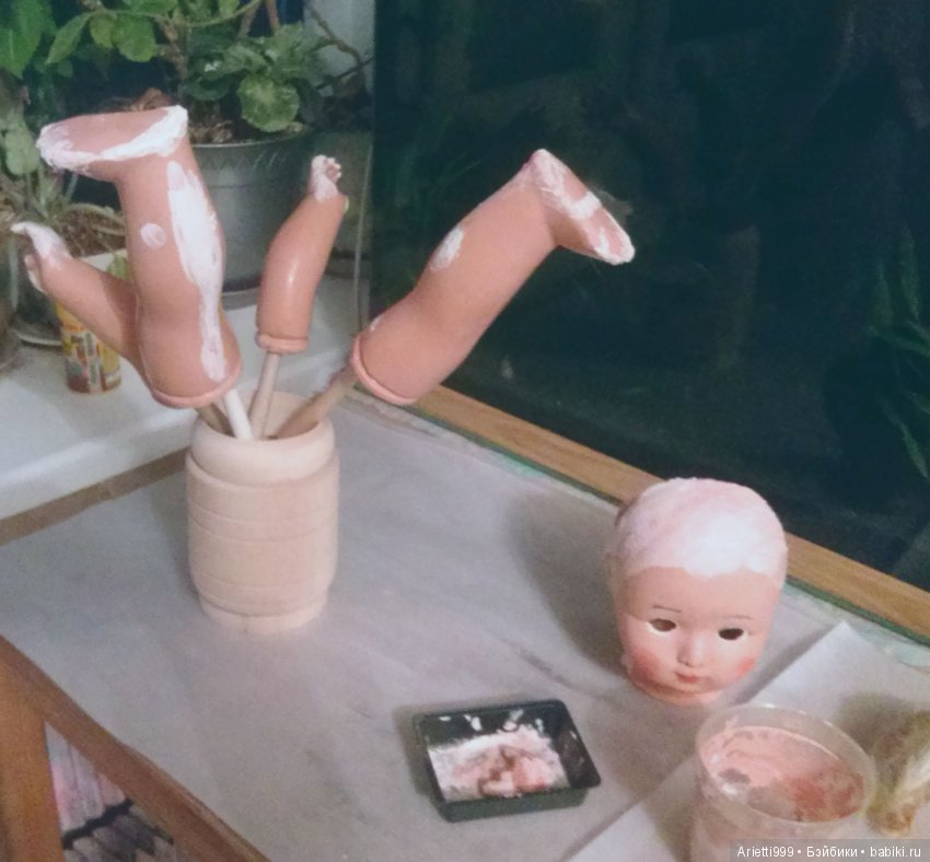 Реставрация куклы 50-х г — Реставрация и преображение кукол: ремонт (фото 2)