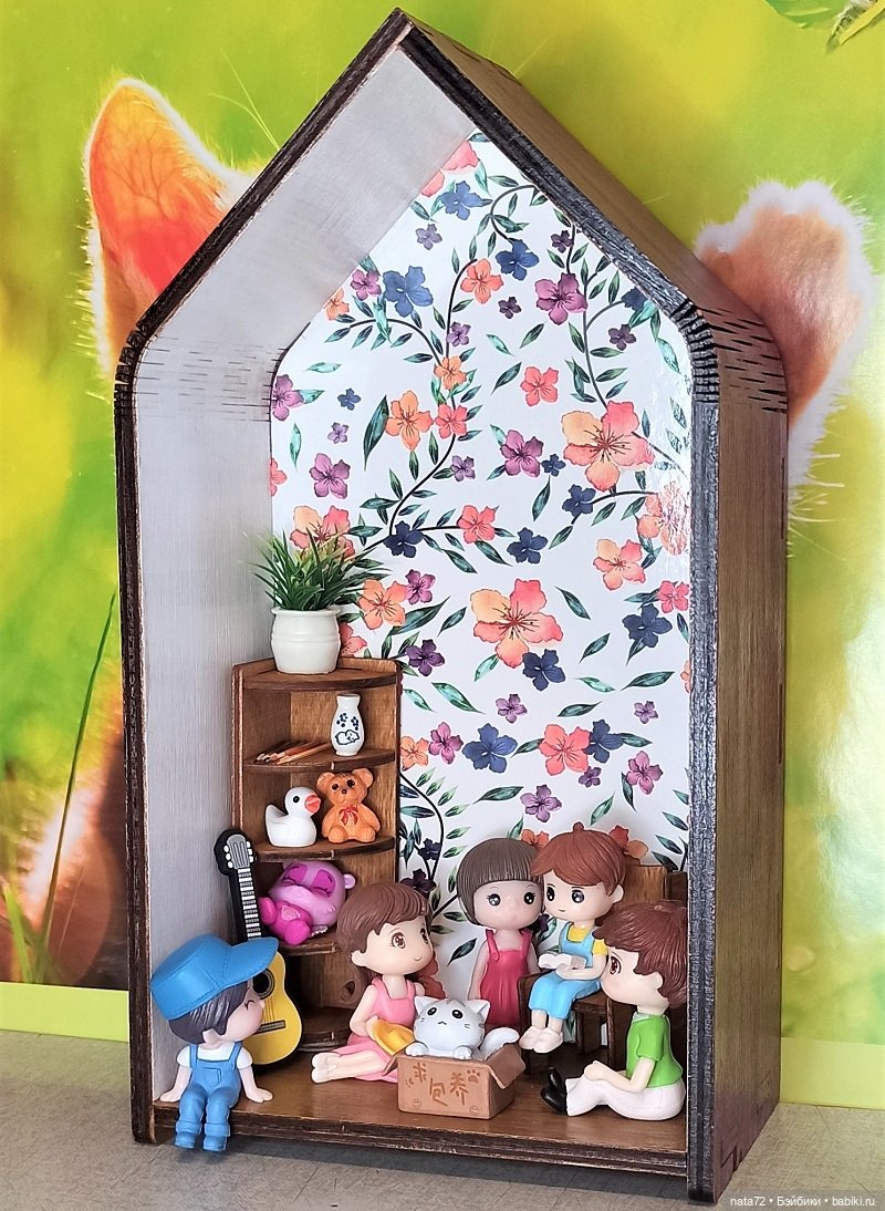 Мини-комнатка - полка из Фикспрайса | Бэйбики Мини-комнатка - полка из Фикспрайса (фото 7)