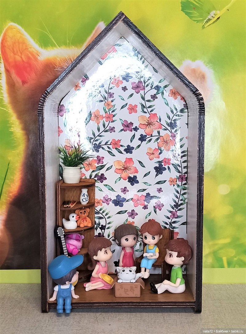 Мини-комнатка - полка из Фикспрайса | Бэйбики Мини-комнатка - полка из Фикспрайса (фото 6)