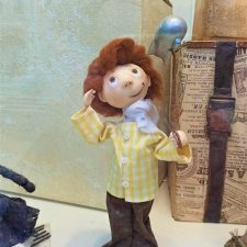 Куклы в витринах Московского театра кукол