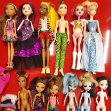 Лот 12 кукол monster high, ever after high и золушка от hasbro Лот 12 кукол monster high, ever after high и золушка от hasbro