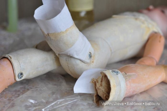 Марсель и Флора — Реставрация антикварных кукол: ремонт фарфора (фото 7)