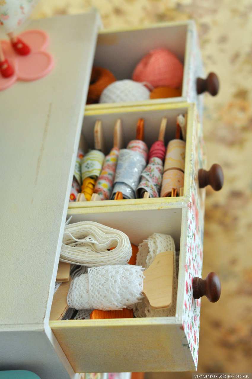 История одной комнаты — Хранение кукол и материалов: организация рабочего места