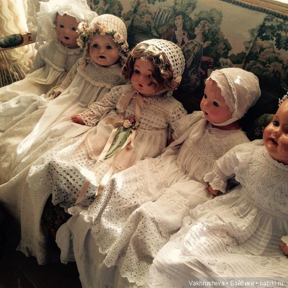 Одежда для антикварных пупсов. Много фото для вдохновения