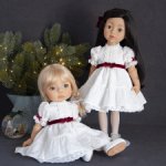 Рождественский комплект для , маленьких Готц или Meadoudolls Moppet.