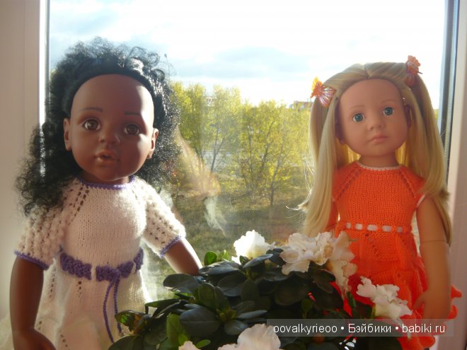Прогулка по балкону или какие мы у мамы. Куклы Готц