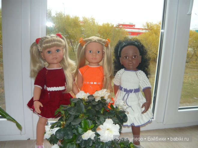 Прогулка по балкону или какие мы у мамы. Куклы Готц (фото 9)