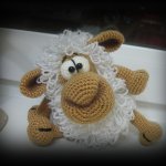 Как то холодными вечерами... Барашка Полли.  Авторская игрушка ручной работы