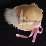 Chapeau toque astrakhan poupée Jumeau SFBJ Kestner Halbig hat antique doll