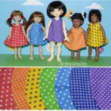 Еще раз про двусторонние сарафаны. Мастер класс с выкройками для кукол