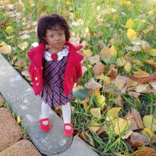 Маленькая "плюшечка" на прогулке. Кукла Heidi Plusczok