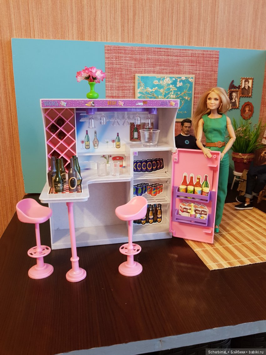 Мини бар для мини мужчин — Мебель для кукол и домиков: фото (фото 6)