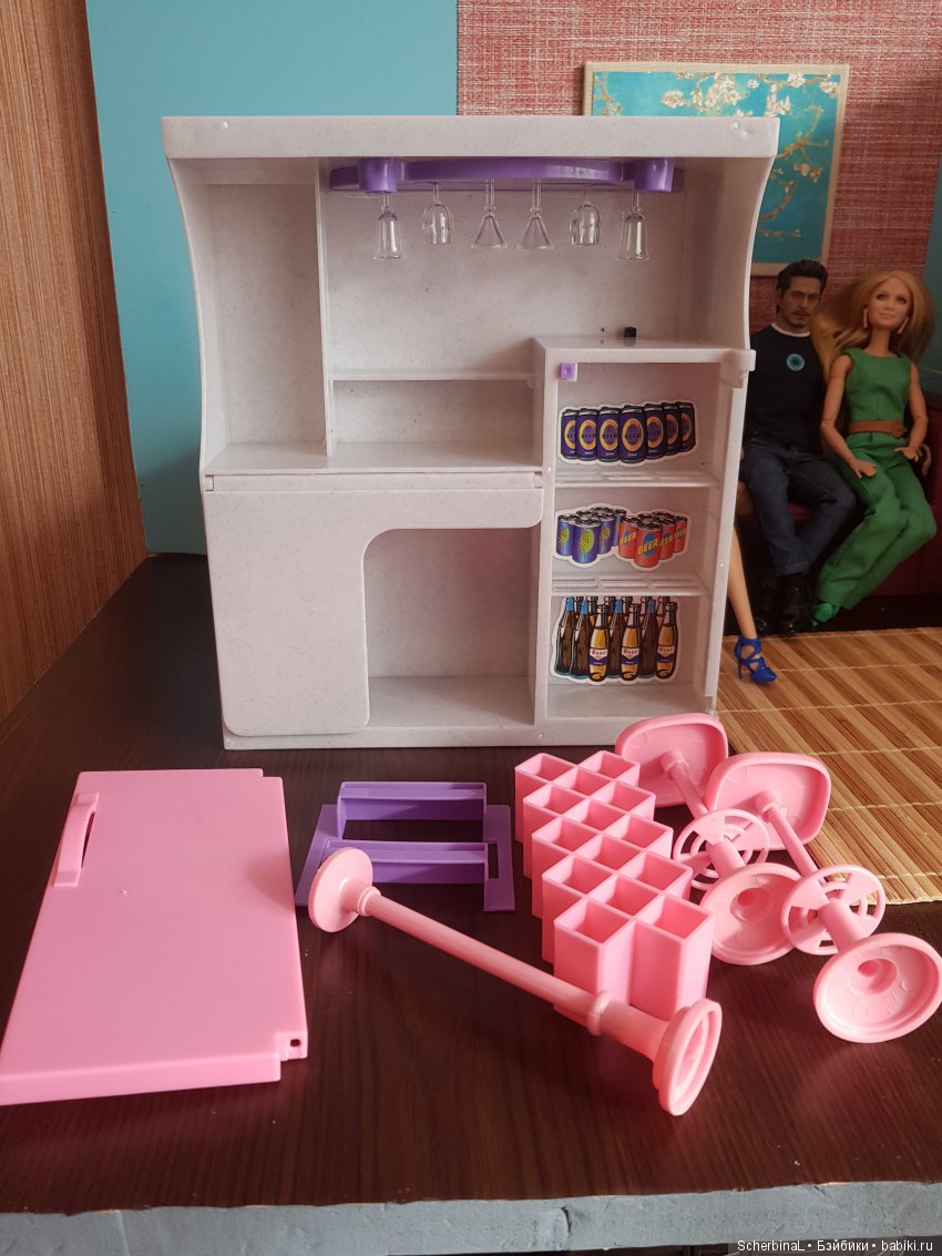 Мини бар для мини мужчин — Мебель для кукол и домиков: фото (фото 7)