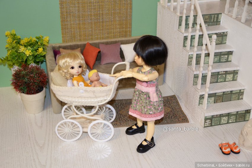 Лола, Маруся и коляска — Куклы Fairyland (ФэйриЛэнд): BJD (БЖД)