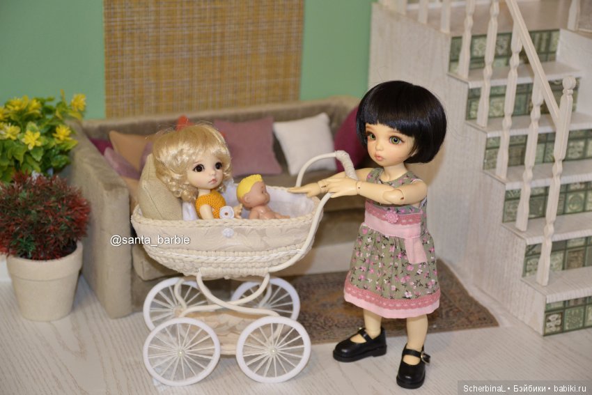 Лола, Маруся и коляска — Куклы Fairyland (ФэйриЛэнд): BJD (БЖД)